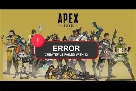 (sorry for my bad english) so my game is having this bug where i cant launch it unless i restart my pc. . Createfile failed with 32 apex
